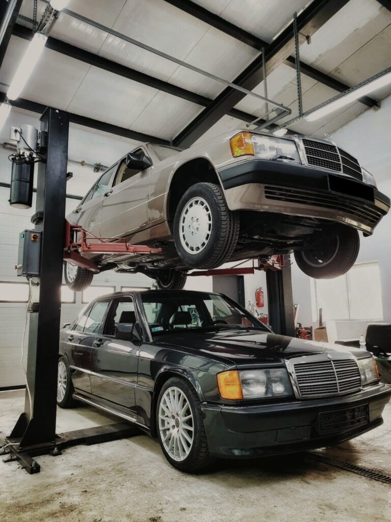w201 double garage style Mercedes klasy C